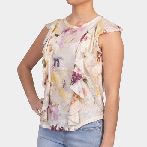 MARETAA-Tops-Frill Detail Top- Ted Baker Romania