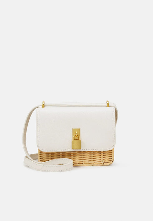 REEGENT-Bags-Padlock Detail Rattan Xbody Bag- Ted Baker Romania