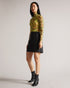 VALIAT-Skirts-A-Line Leather Mini Skirt- Ted Baker Romania