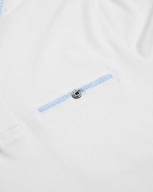 TORTILA-Tops-SS Polo with Birdseye Stripe Collar Detail- Ted Baker Romania
