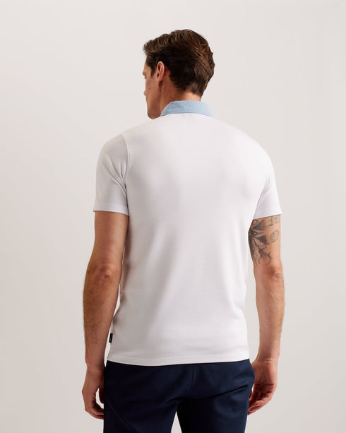 FREND-Tops-We've given the classic polo a remix. Crafted from a soft viscose blend, this sharp collared tee with button detail and short sleeves looks great as part of a smart-casual look.This product is made from LENZING™ ECOVERO™ Viscose fibres. LENZING™ ECOVERO™ fibres are derived from sustainable wood and pulp, sourced from certified and controlled forests, with up to 50% lower emissions and water impact compared to generic viscose. LENZING™ and ECOVERO™ is a trademark of Lenzing AG. Classic polo shirt