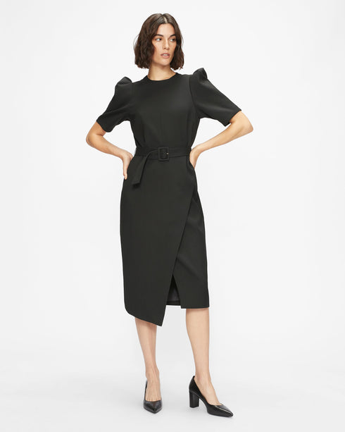 SAVANAL-Shoes-Leather 70mm Block Heel Court Shoe- Ted Baker Romania