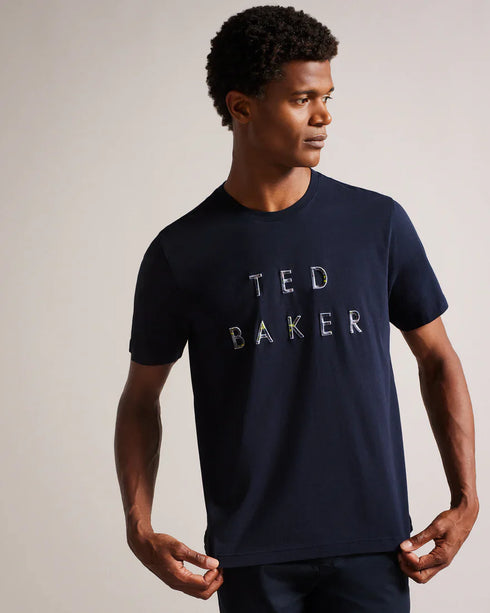TREWS-Tops-SS Regular Embroidered T Shirt- Ted Baker Romania