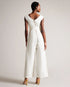 TABBIAA-Trousers-Off the Shoulder Wide Leg Jumpsuit- Ted Baker Romania