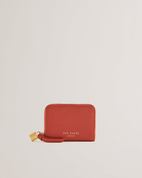 WESMIN-Small goods-Padlock Detail Small Leather Purse- Ted Baker Romania
