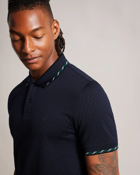 COLSON-Tops-SS House Check Jacquard Polo- Ted Baker Romania