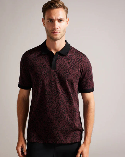 EALIS-Tops-SS Regular Jacquard Polo- Ted Baker Romania