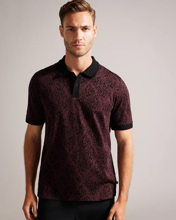 EALIS-Tops-SS Regular Jacquard Polo- Ted Baker Romania