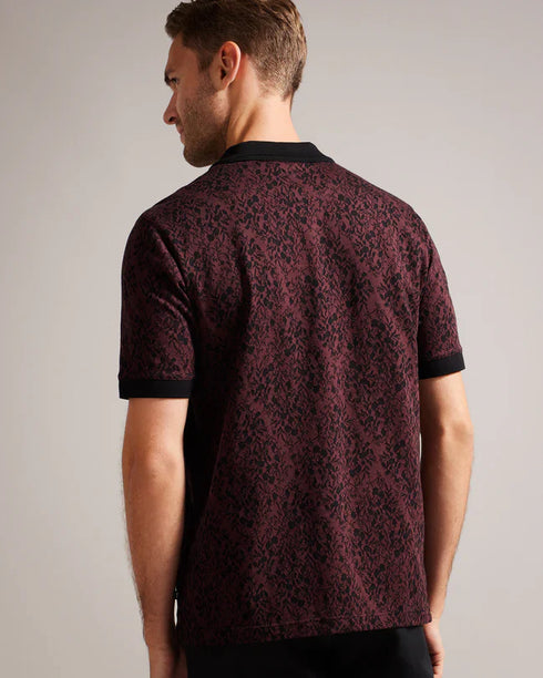 EALIS-Tops-SS Regular Jacquard Polo- Ted Baker Romania