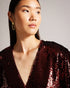 EMALEEE-Dresses-Plunge Neck Sequin Midi Dress- Ted Baker Romania