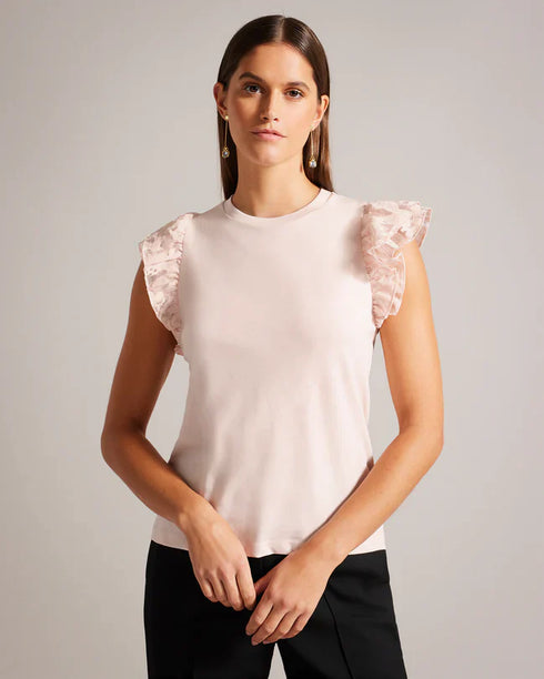 BOBYANN-Tops-Top With Frill Sleeve- Ted Baker Romania