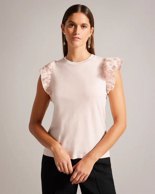 BOBYANN-Tops-Top With Frill Sleeve- Ted Baker Romania