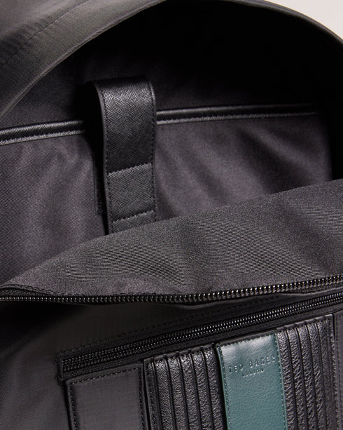 RUCKEN-Bags-Core Twill PU Striped Backpack- Ted Baker Romania