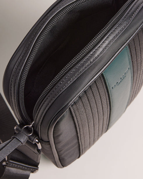 ROCKIE-Bags-Core Twill PU Striped Larger Flight Bag- Ted Baker Romania