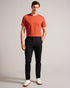 HAYBRN-Trousers-Regular Fit Textured Chino Tr- Ted Baker Romania