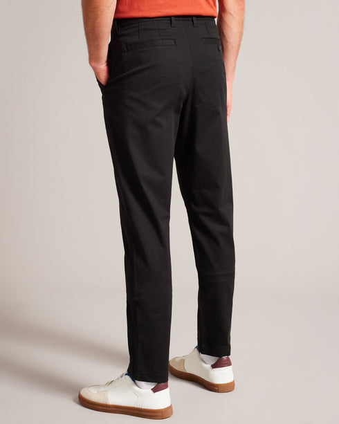 HAYBRN-Trousers-Regular Fit Textured Chino Tr- Ted Baker Romania