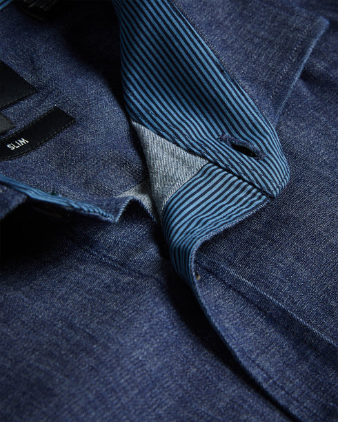 LODERS-Shirts-Revamp your casual wardrobe with our LODERS shirt in a sleek slim fit. The button fastening ensures easy wear, while the curved hem adds a touch of modern flair. When you're heading out for a relaxed evening, this shirt has your back. Denim shirt Slim fit Long sleeves Classic collar Button fastening Curved hem- Ted Baker Romania