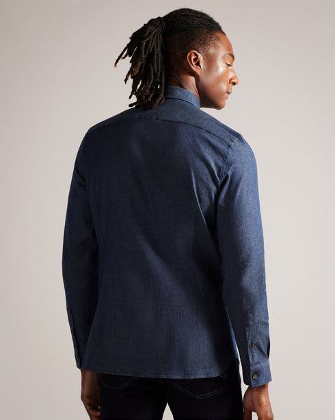 LODERS-Shirts-Revamp your casual wardrobe with our LODERS shirt in a sleek slim fit. The button fastening ensures easy wear, while the curved hem adds a touch of modern flair. When you're heading out for a relaxed evening, this shirt has your back. Denim shirt Slim fit Long sleeves Classic collar Button fastening Curved hem- Ted Baker Romania