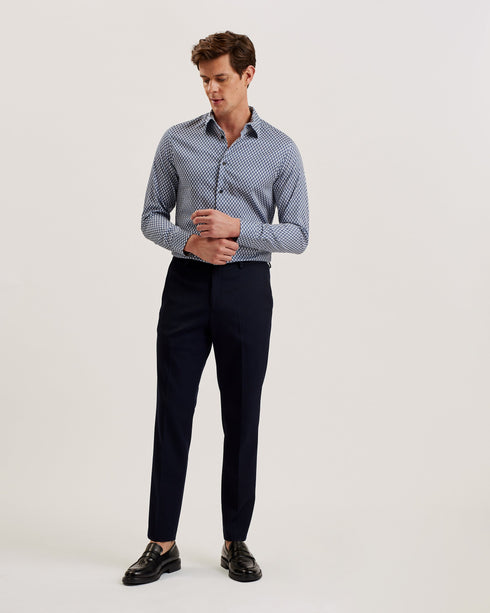 LACEBY-Shirts-LS Geo Printed Shirt- Ted Baker Romania