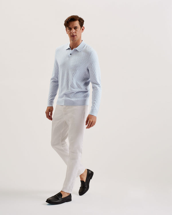 MORAR-Knitwear-Ls T Stitch Knitted Polo- Ted Baker Romania