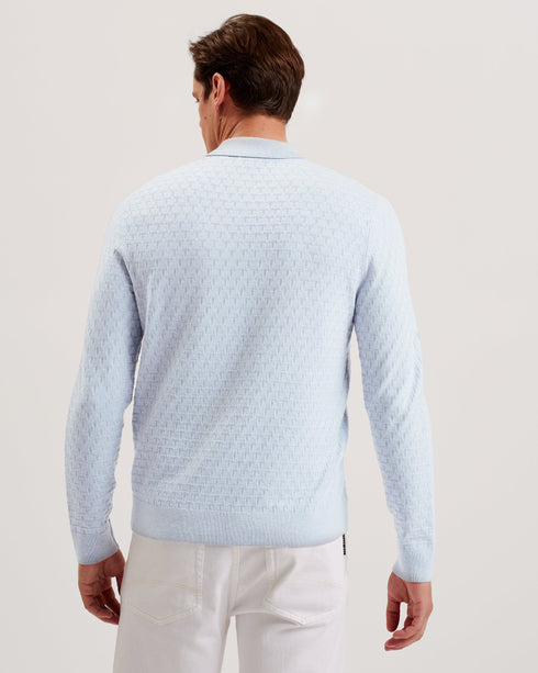 MORAR-Knitwear-Ls T Stitch Knitted Polo- Ted Baker Romania