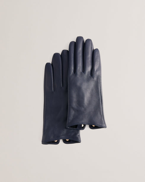 ARLEOS-Gloves-Leather T Stud Detail Gloves- Ted Baker Romania