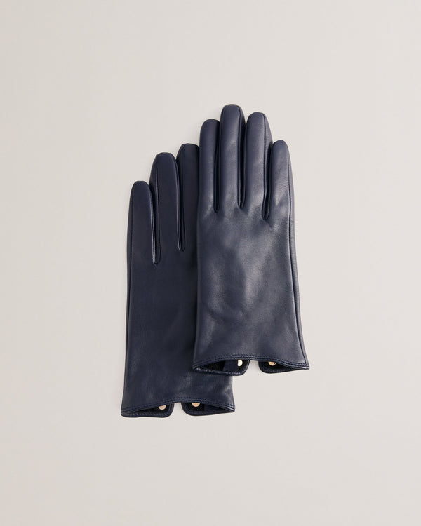 ARLEOS-Gloves-Leather T Stud Detail Gloves- Ted Baker Romania
