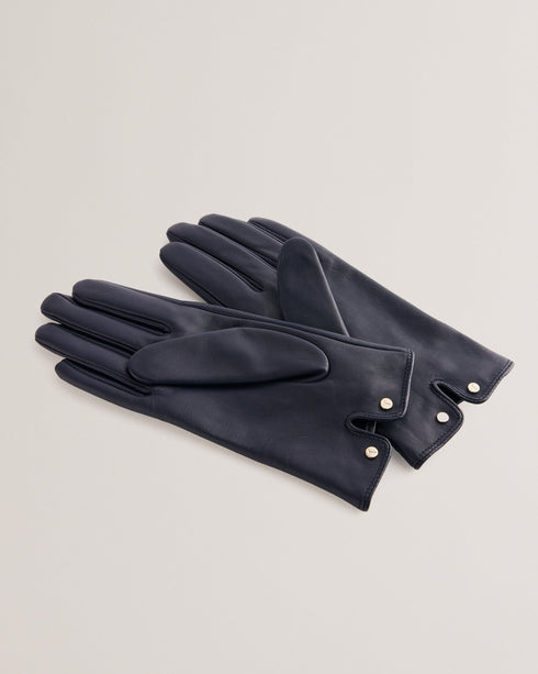 ARLEOS-Gloves-Leather T Stud Detail Gloves- Ted Baker Romania