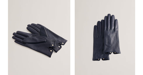 ARLEOS-Gloves-Leather T Stud Detail Gloves- Ted Baker Romania