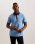 ARNIVAL-Tops-SS Regular Textured Zip Polo- Ted Baker Romania