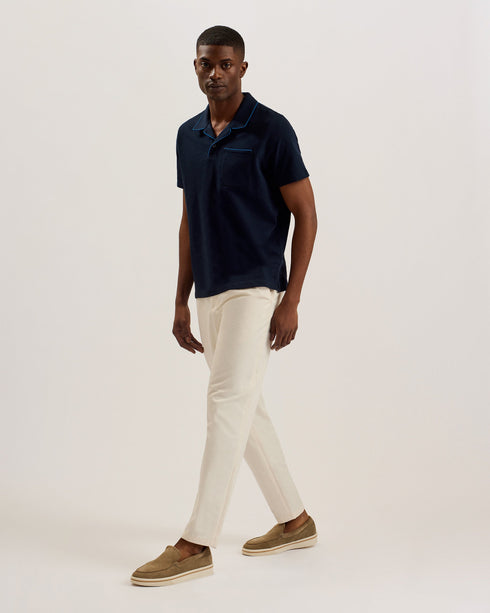 PAISEL-Tops-SS Regular Open Collar Polo- Ted Baker Romania
