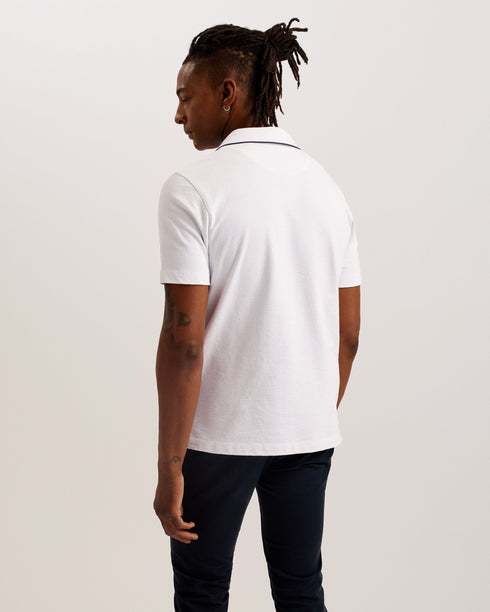 PAISEL-Tops-SS Regular Open Collar Polo- Ted Baker Romania