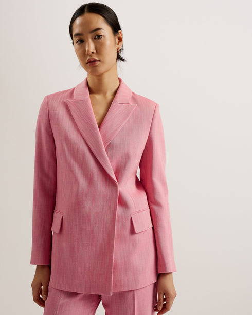 HIROKO-Jackets-Oversized Double Breasted Blazer Coat- Ted Baker Romania