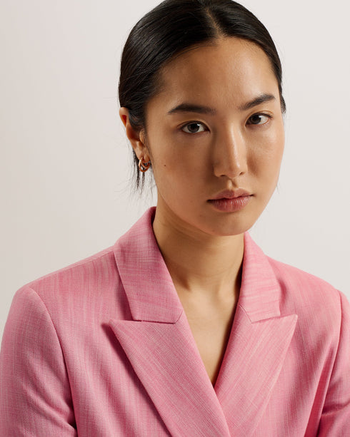 HIROKO-Jackets-Oversized Double Breasted Blazer Coat- Ted Baker Romania