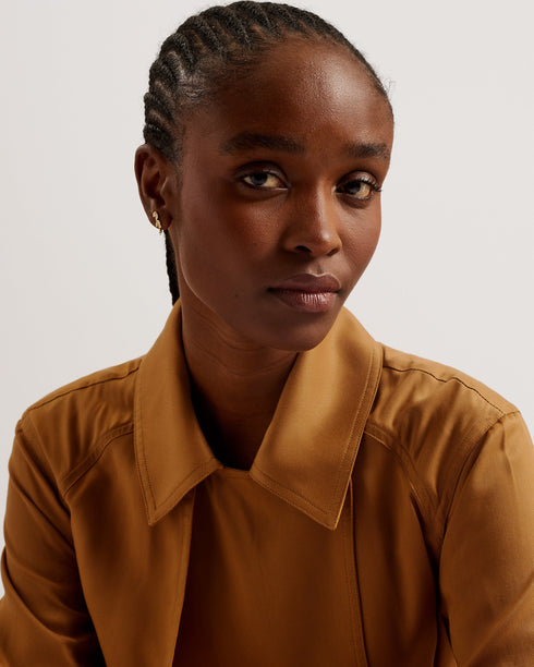 BIFERNO-Outerwear-Look timeless in the BIFERNO. This classic trench coat is perfect for any occasion. Trench coat Midi length Classic collar Belted waist Single breasted buttons Long sleeved- Ted Baker Romania