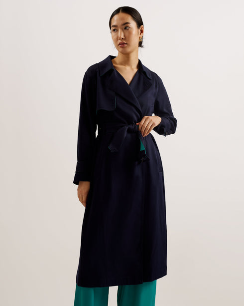 BIFERNO-Outerwear-Look timeless in the BIFERNO. This classic trench coat is perfect for any occasion. Trench coat Midi length Classic collar Belted waist Single breasted buttons Long sleeved- Ted Baker Romania