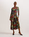 ALEXANN-Dresses-Printed Long Sleeved Dress- Ted Baker Romania