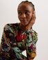 ALEXANN-Dresses-Printed Long Sleeved Dress- Ted Baker Romania