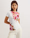 BELLARY-Tops-It's all in the details: T-shirt Pressed flower print Crew neck Slim fit Stretch finish Short sleeves Yiyi is 5'8" / 1.73m and wears Pink in a Ted size 1- Ted Baker Romania