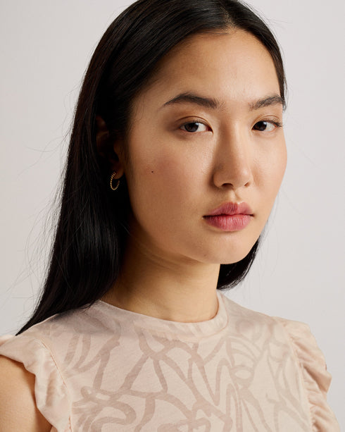 IILAA-Tops-Frill Sleeve Top- Ted Baker Romania