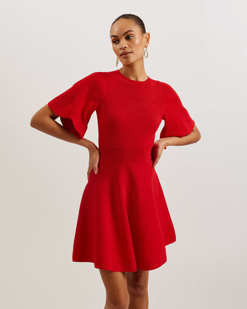CORINO-Dresses-Mockable Pleated Dress- Ted Baker Romania