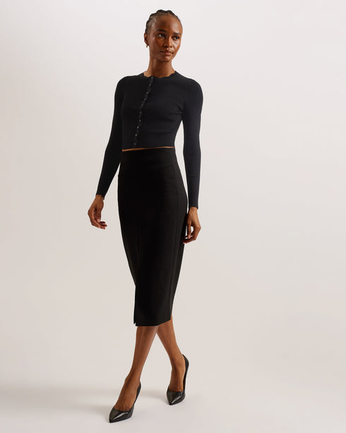 SLANNO-Dresses-Asymmetric Sleeveless Midi Dress- Ted Baker Romania