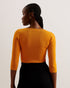 VALLRYY-Knitwear-Square Neck Fitted Knit Top- Ted Baker Romania