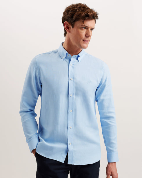 OGNON-Shirts-Cotton Lyocell Script Shirt- Ted Baker Romania