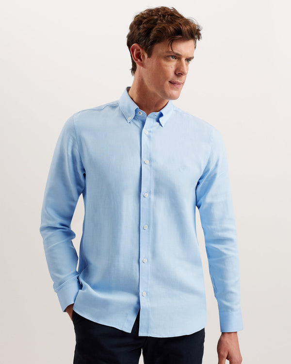 OGNON-Shirts-Cotton Lyocell Script Shirt- Ted Baker Romania