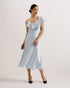 KEOMI-Dresses-Waterfall Ruffle Midi Slip Dress- Ted Baker Romania