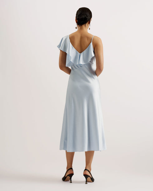 KEOMI-Dresses-Waterfall Ruffle Midi Slip Dress- Ted Baker Romania