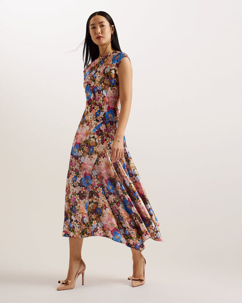 PAOLLA-Dresses-Easy Fit Twist Neck Dress- Ted Baker Romania