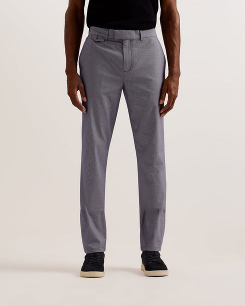 TURNEY-Trousers-Slim Fit Dobby Chino Trouser- Ted Baker Romania