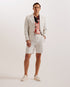 DAMASKS-Shorts-Slim Cotton Linen Short- Ted Baker Romania